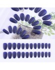 Ombre trumna Nep Nagels krótkie francuskie sztuczne paznokcie baleriny Gradient naciśnij na Takma Tirnak z Faux Ongles Autocolla