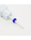 Niebieski wolfram okrągły płomień wiertło do paznokci frez z węglika Manicure ceramiczne wiertła maszyna elektryczna akcesoria d