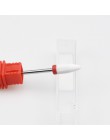 Niebieski wolfram okrągły płomień wiertło do paznokci frez z węglika Manicure ceramiczne wiertła maszyna elektryczna akcesoria d