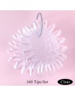 160pc profesjonalne sztuczne tipsy owalny żel polski praktyka wyświetlacz narzędzie Manicure Faux Ongles Affichage Vernis TR1513