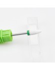Niebieski wolfram okrągły płomień wiertło do paznokci frez z węglika Manicure ceramiczne wiertła maszyna elektryczna akcesoria d