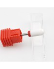 Niebieski wolfram okrągły płomień wiertło do paznokci frez z węglika Manicure ceramiczne wiertła maszyna elektryczna akcesoria d