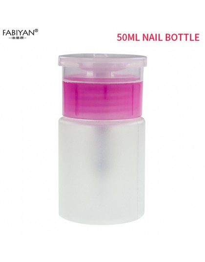 50ML /150ML pusty dozownik z pompką do butelek plastikowy zmywacz do paznokci Cleaner przenośne akcesoria do makijażu narzędzie 