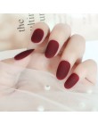 Ombre trumna Nep Nagels krótkie francuskie sztuczne paznokcie baleriny Gradient naciśnij na Takma Tirnak z Faux Ongles Autocolla