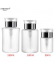 50ML /150ML pusty dozownik z pompką do butelek plastikowy zmywacz do paznokci Cleaner przenośne akcesoria do makijażu narzędzie 