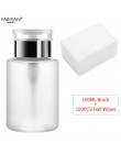 50ML /150ML pusty dozownik z pompką do butelek plastikowy zmywacz do paznokci Cleaner przenośne akcesoria do makijażu narzędzie 
