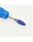 Elektryczna wiertła do paznokci 1PC ceramiczne z węglika wolframu głowica do polerowania dla maszyna do manicure frezy narzędzia