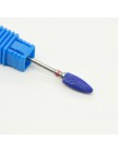 Elektryczna wiertła do paznokci 1PC ceramiczne z węglika wolframu głowica do polerowania dla maszyna do manicure frezy narzędzia