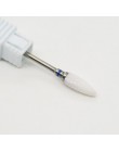 Elektryczna wiertła do paznokci 1PC ceramiczne z węglika wolframu głowica do polerowania dla maszyna do manicure frezy narzędzia