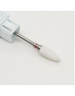 Elektryczna wiertła do paznokci 1PC ceramiczne z węglika wolframu głowica do polerowania dla maszyna do manicure frezy narzędzia