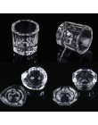 1Pc tipsy akrylowe puchar wyczyść kryształowa miska proszek akrylowy płynny uchwyt Dappen danie wyposażenie salonu Nail artystyc