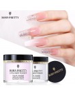 BORN PRETTY 30ml proszek akrylowy Carving Nail Polymer Tip Extension francuski różowy biały wyczyść samoprzylepne kryształki Nai