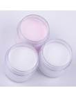 BORN PRETTY 30ml proszek akrylowy Carving Nail Polymer Tip Extension francuski różowy biały wyczyść samoprzylepne kryształki Nai