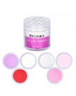 RIKONKA proszek akrylowy 3D tipsy Poly Gel Manicure do paznokci polski paznokci Glitter Builder krystaliczne białe puder do pazn