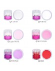 RIKONKA proszek akrylowy 3D tipsy Poly Gel Manicure do paznokci polski paznokci Glitter Builder krystaliczne białe puder do pazn