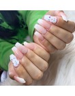 1 sztuk proszek akrylowy jasny różowy biały rzeźba kryształ polimer 3D tipsy Builder Manicure proszek akrylowy puder do paznokci
