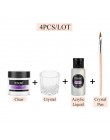 ROSALIND proszek akrylowy Poly Gel do paznokci polski paznokci dekoracje artystyczne zestaw do Manicure Crystal profesjonalne ak