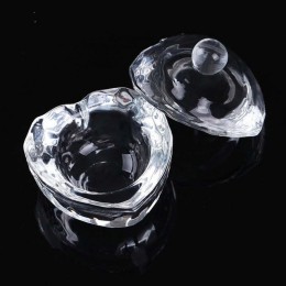 1Pc tipsy akrylowe puchar wyczyść kryształowa miska proszek akrylowy płynny uchwyt Dappen danie wyposażenie salonu Nail artystyc