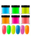 RIKONKA 10ML blask w ciemności nail art zanurzenie w proszku neonowy fosforyzujący proszek akrylowy do przedłużania rzeźbienia l