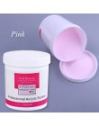 1 sztuk proszek akrylowy jasny różowy biały rzeźba kryształ polimer 3D tipsy Builder Manicure proszek akrylowy puder do paznokci