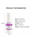 120ml płyn do akrylu proszek tipsy Salon profesjonalne zastosowanie płyn do akrylu Manicure płyn proszek akrylowy narzędzia do p