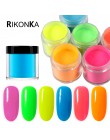 RIKONKA 10ML blask w ciemności nail art zanurzenie w proszku neonowy fosforyzujący proszek akrylowy do przedłużania rzeźbienia l
