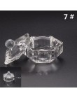 1 sztuk szkła kryształowego Dappen danie pokrywka miska uchwyt na kubek Manicure sprzęt narzędzie do paznokci dla nail Art prosz