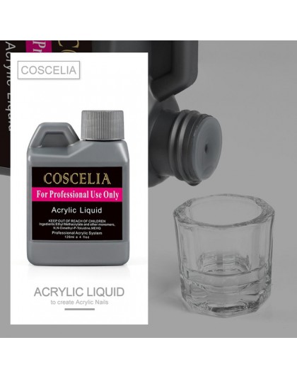 120ml płyn do akrylu proszek tipsy Salon profesjonalne zastosowanie płyn do akrylu Manicure płyn proszek akrylowy narzędzia do p