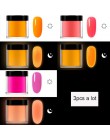 RIKONKA 10ML blask w ciemności nail art zanurzenie w proszku neonowy fosforyzujący proszek akrylowy do przedłużania rzeźbienia l