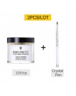 BORN PRETTY 30ml proszek akrylowy Carving Nail Polymer Tip Extension francuski różowy biały wyczyść samoprzylepne kryształki Nai