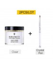 BORN PRETTY 30ml proszek akrylowy Carving Nail Polymer Tip Extension francuski różowy biały wyczyść samoprzylepne kryształki Nai