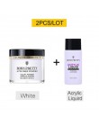 BORN PRETTY 30ml proszek akrylowy Carving Nail Polymer Tip Extension francuski różowy biały wyczyść samoprzylepne kryształki Nai