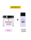 BORN PRETTY 30ml proszek akrylowy Carving Nail Polymer Tip Extension francuski różowy biały wyczyść samoprzylepne kryształki Nai