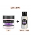 ROSALIND kolorowy proszek akrylowy do zestawu Crystal poly gel zestaw do manicure przedłużenie paznokci nail artystyczny design 