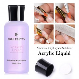 BORN PRETTY 60ml płyn do akrylu lakier do paznokci kryształ akrylowy proszek do manicure Carving Nail Art Extension Tool