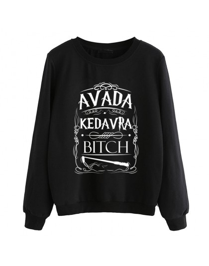 Hipster swetry z polaru damskie dresy dropship hip-hop lady casual o-neck bluzy Avada Kedavra suka bluza 2019 jesień