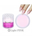 RIKONKA proszek akrylowy 3D tipsy Poly Gel Manicure do paznokci polski paznokci Glitter Builder krystaliczne białe puder do pazn