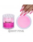 RIKONKA proszek akrylowy 3D tipsy Poly Gel Manicure do paznokci polski paznokci Glitter Builder krystaliczne białe puder do pazn