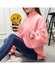 2019 jesień kobiety bluzy z golfem Pikachu nadruk bluzy Harajuku moda kawaii bluzki Cartoon Pokemon pary swetry