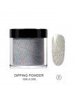 RIKONKA proszek akrylowy 3D tipsy Poly Gel Manicure do paznokci polski paznokci Glitter Builder krystaliczne białe puder do pazn