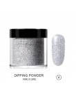 RIKONKA proszek akrylowy 3D tipsy Poly Gel Manicure do paznokci polski paznokci Glitter Builder krystaliczne białe puder do pazn
