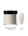 RIKONKA proszek akrylowy 3D tipsy Poly Gel Manicure do paznokci polski paznokci Glitter Builder krystaliczne białe puder do pazn