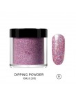 RIKONKA proszek akrylowy 3D tipsy Poly Gel Manicure do paznokci polski paznokci Glitter Builder krystaliczne białe puder do pazn