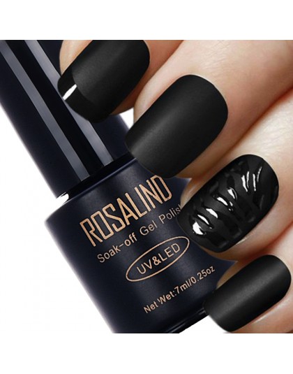 ROSALIND 7ML matowa warstwa wierzchnia lakier do paznokci żelowy lakier do paznokci Vernis Semi Permanent Soak Off żelowy lakier