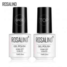 Rosalind 7ML zestaw wierzch i warstwa podstawowa żelowy lakier do paznokci z długotrwałym błyszczącym uszczelnieniem Manicure So