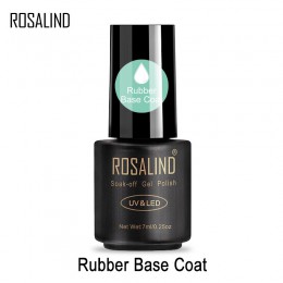 ROSALIND 7ml płaszcz podstawowy żelowy lakier do paznokci przezroczysty lakier do paznokci lakier UV LED Semi permanentny lakier