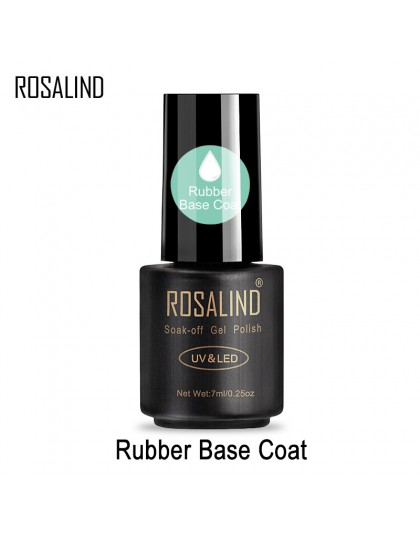 ROSALIND 7ml płaszcz podstawowy żelowy lakier do paznokci przezroczysty lakier do paznokci lakier UV LED Semi permanentny lakier