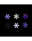 1 Box płatki śniegu plastry Nails Glitter dekoracje AB płatki cekiny błyskotka Spangles 3D tipsy akcesoria JIDX01-06