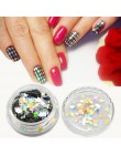 1 box holograficzne płatki do paznokci romb diament Holo Glitter świecący Mini Slice Paillette cekiny do paznokci dekoracja TRLS