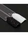 1 sztuk brokat do paznokci pył błyszczące białe czarne płatki Pigment żelowy lakier do paznokci cekiny do zdobienie paznokci dek